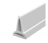 Shower Water Stopper, 2m White, Bendable Sealing Strip, Flexible Silicone Barrier, Waterproof Leak Prevention, For Curbless Bathroom Renovation(2m)