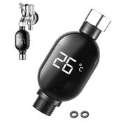 Shower Water Temperature Gauge,Shower Temperature Instant-Read with Led Digital Display - Waterproof Home Improvement Accessories for Bathroom Household Kitchen