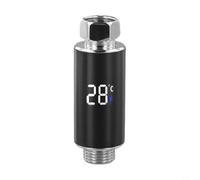 Shower Water Thermometer W/Temperature Sensor And Digital LED Display,Water Faucet Tap Temperatures Sensor For Bathroom,3-color Temperature Indicator