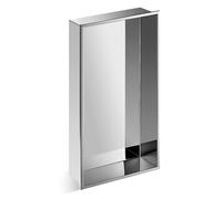 Shower Waterproof Bathroom Shelves Stainless Steel Wet Room Alcove Home Kitchen Bedroom Living Room Shampoo Toiletries Storage Grey (Silver C 61x30.5x10.2CM/24.02