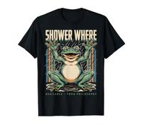 Shower Where Available Frog Philosophy Funny Value Graphic T-Shirt