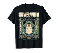Shower Where Available Frog Philosophy Quote Value Graphic T-Shirt