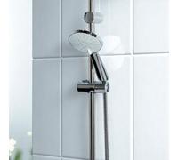 Showerdrape Activo Chrome 5-Spray Pattern Shower Riser Rail Kit