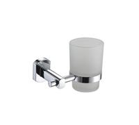 Showerdrape Admiralty Chrome Stainless Steel & Glass Wall Mounted Toothbrush Holder