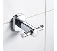 Showerdrape Admiralty Chrome Stainless Steel Wall Mounted Robe Hook in Silver Showerdrape Silver