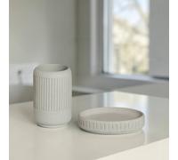 Showerdrape Alexandria Bathroom Accessory Set - Soap Dish & Tumbler in Stone Showerdrape Stone