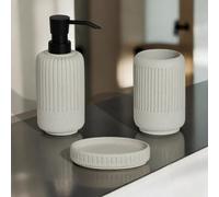 Showerdrape Alexandria Stone 3 Piece Bathroom Accessory Set