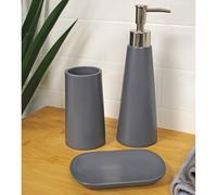 Showerdrape Alto Grey 3 Piece Bathroom Accessory Set