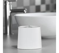 Showerdrape Alto Grey Collection Toothbrush Holder in White Showerdrape White