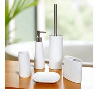 Showerdrape Alto White 5 Piece Bathroom Accessory Set