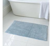 Showerdrape Andorra Cobalt Blue 100% Cotton Bath Mat 800 X 500mm