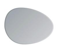 Showerdrape Angel Pebble Shaped Bathroom Wall Mirror Large 70 X 50Cm, Silver