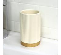 Showerdrape Bondi Cream Ceramic Bathroom Tumbler