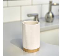 Showerdrape Bondi Cream Ceramic Bathroom Tumbler