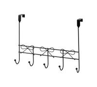 Showerdrape Bows Black Over Door Storage Hooks