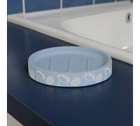 Showerdrape Buttercup Light Blue Floral Soap Dish Showerdrape Light Blue