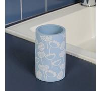 Showerdrape Buttercup Light Blue Floral Tumbler Showerdrape Light Blue