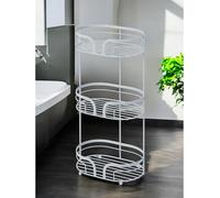 Showerdrape Caddies Baskets Floor Hanging Shower Mini Matt White Storage Shelves Dante (2-Tier Shower Caddy White)