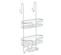 Showerdrape Caddies Baskets Floor Hanging Shower Mini Matt White Storage Shelves Dante (Floor Caddy White)