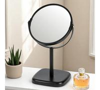 Showerdrape Capri Black 2X Magnifying Vanity Mirror