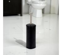 Showerdrape Capri Collection Toilet Brush & Holder in Black Showerdrape Black