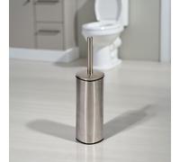 Showerdrape Capri Collection Toilet Brush & Holder in Silver Showerdrape Silver
