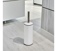 Showerdrape Capri Collection Toilet Brush & Holder in White Showerdrape White