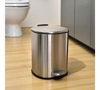 Showerdrape Capri Stainless Steel Satin 3L Pedal Bin