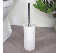 Showerdrape Chantilly White Toilet Brush & Holder Showerdrape White