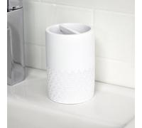 Showerdrape Chantilly White Tumbler