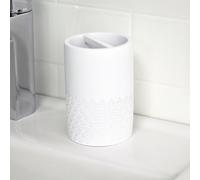 Showerdrape Chantilly White Tumbler Showerdrape White