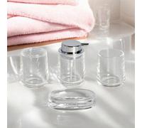 Showerdrape Clarion Clear Acrylic 4 Piece Bathroom Accessory Set