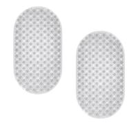 Showerdrape Cleo 2 Set Non-Slip Suction Cup Bath Mat Set 69x39cm in Clear | Size: 69x39 cm Showerdrape Clear 69x39 cm