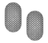 Showerdrape Cleo 2 Set Non-Slip Suction Cup Bath Mat Set 69x39cm in Grey | Size: 69x39 cm Showerdrape Grey 69x39 cm