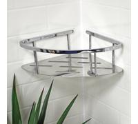 Showerdrape Contempo Wall Mounted Stainless Steel Chrome Large Basket