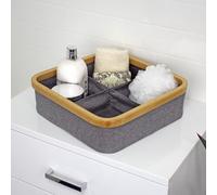 Showerdrape Cotswold Bamboo Storage Basket With 4 Compartments
