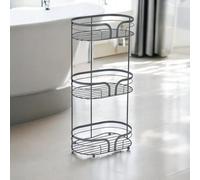 Showerdrape Dante Anthracite Grey Freestanding Bathroom Floor Shower Caddy