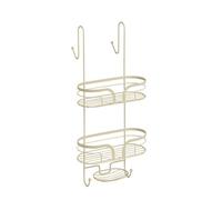 Showerdrape Dante Beige 2 Tier Over Door Hook Door Shower Caddy