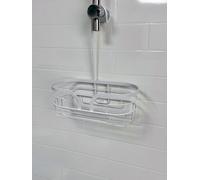 Showerdrape Dante Mini Hook Shower Caddy in White Showerdrape White