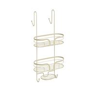Showerdrape Dante Modern 2-Tier Shower Caddy - Bathroom Shower Storage in Beige Showerdrape Beige