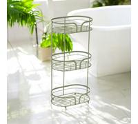 Showerdrape Dante Sage Green Freestanding Bathroom Floor Shower Caddy