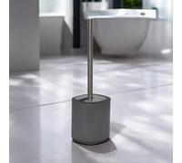 Showerdrape Echo Steel Toilet Brush & Holder in Grey Showerdrape Grey