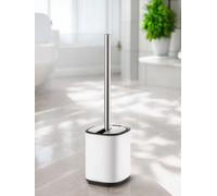 Showerdrape Echo White Steel Toilet Brush & Holder