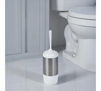 Showerdrape Elite White Chrome Toilet Brush & Holder