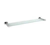 Showerdrape Eternity 600mm Stainless Steel Chrome & Glass Wall Mounted Vanity Shelf