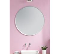Showerdrape Fitzrovia Large Frameless Bathroom Wall Mirror, Wall Mounted Bathroom, Modern Bevel Edge Mirror, Vanity Mirror Circular Round Wall Mirrors For Living Room or Bedroom.