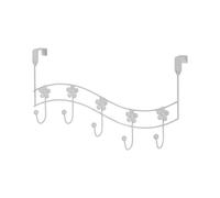 Showerdrape Flowers beige, Pink, Sage Green or White Over Door Storage Hooks Showerdrape White