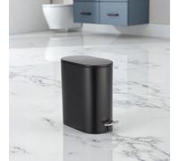 Showerdrape Fortuna 5L Soft Close Bathroom Pedal Bin Black