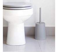 Showerdrape Garda Light Grey Bathroom Toilet Brush & Holder