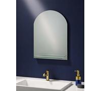 Showerdrape Greenwich Frameless Bathroom Wall Mirror, Wall Mounted Bathroom, Modern Frameless Arched For Living Room, hallway or Bedroom.